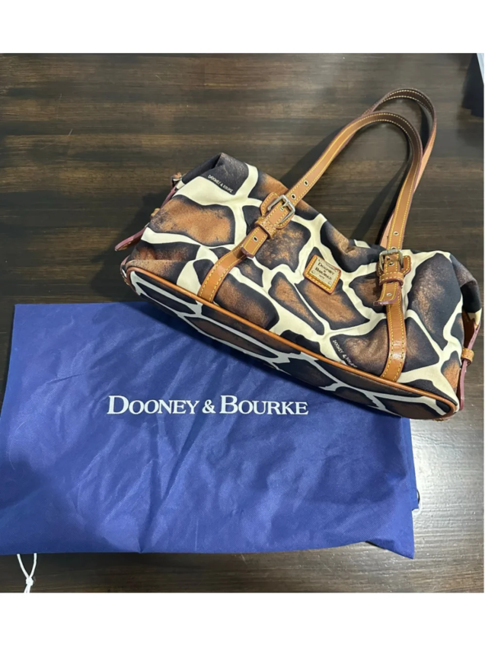 Women's Dooney & Bourke Giraffe Print Satchel Bag, One Size, Brown/Beige